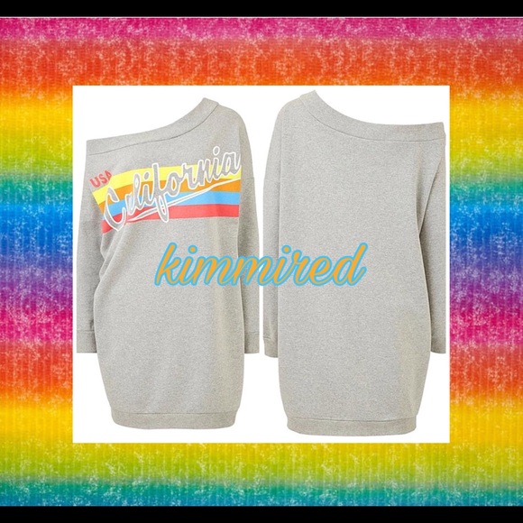 🆕Off the Shoulder "California" Sweat Dress ~US 18 - Picture 6 of 6